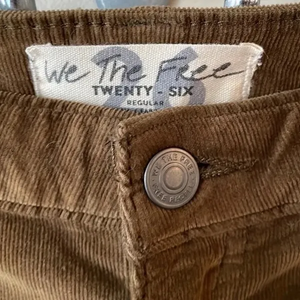 Free People We The Free “Just Float On” Corduroy Flare Pants Size 26 - Image 7