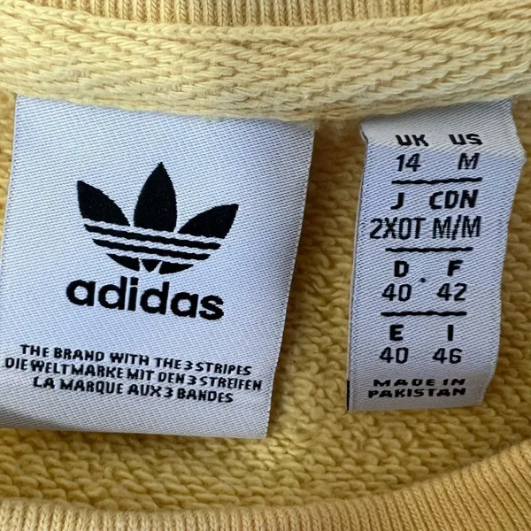 Adidas Trefoil Light Yellow Sweatshirt - Image 4