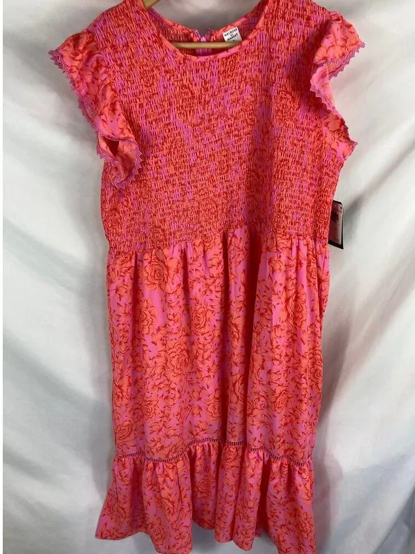 NWT Melrose & Market Floral Smocked Dress Pink Size 2X - Image 3