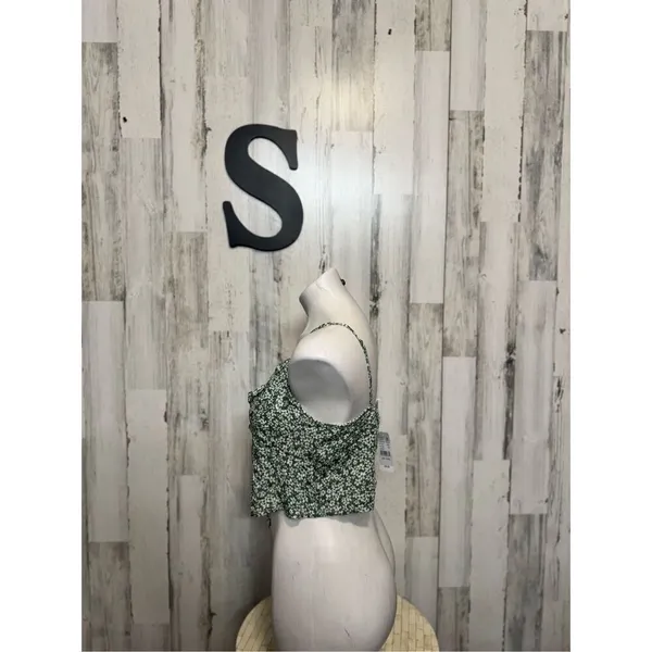 Floral green tank top Green - Image 2