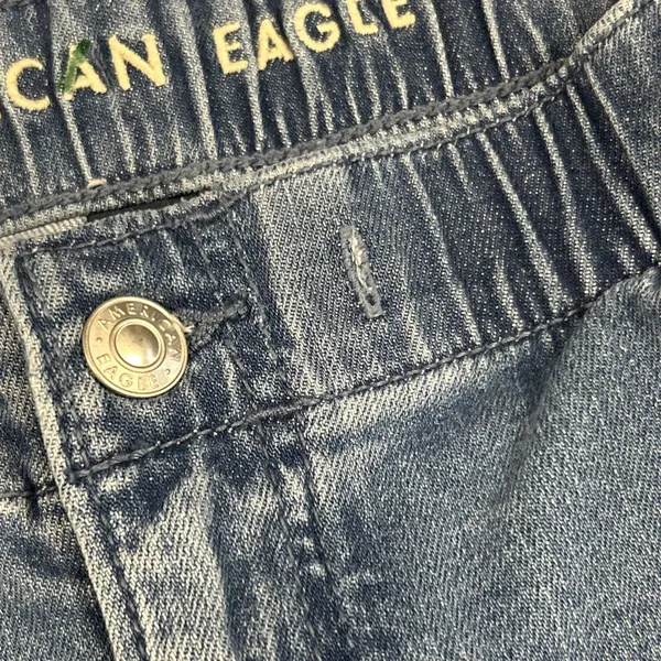 American Eagle Ultra Wide Leg Jeans Womens Small Long Low Rise Baggy Denim 30x30 - Image 7