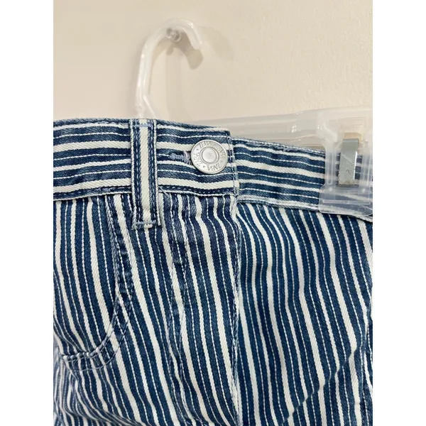 Zara Blue Stripe Strapless Denim Tube Y2K Mini Dress‎ Size Medium - Image 3