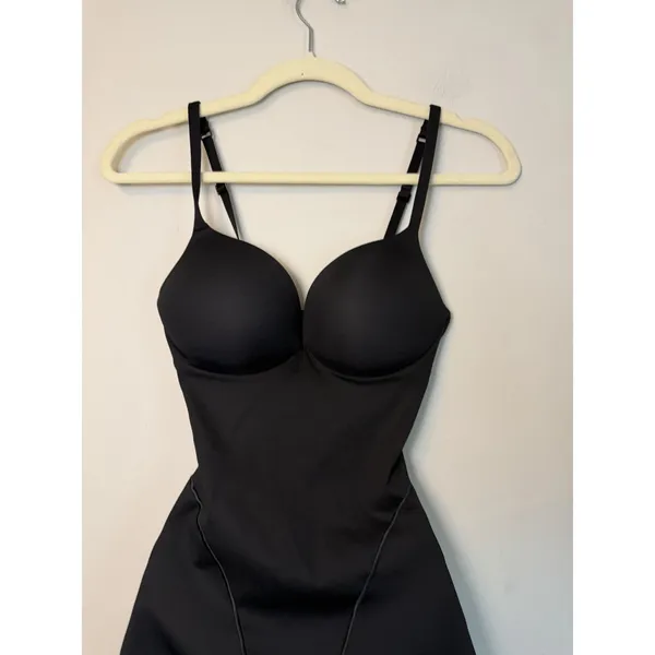 SKIMS Ultimate Mid Thigh Bodysuit Onyx Black Butt Enhancing XS Shapewear NWT - Image 8