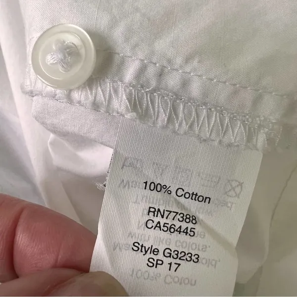 Madewell White Bell Sleeves Poplin Top Blouse M - Image 10