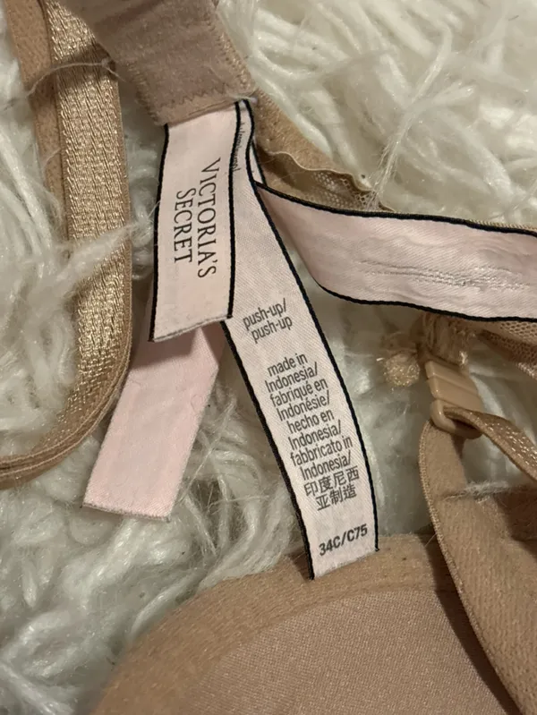 Victoria’s Secret 34C Nude Floral Lace Push Up Bra - Image 7