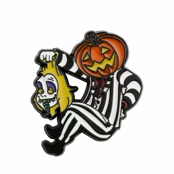 Cute Cartoon Character Halloween Pumpkin Metal Pin‎ - Image 5