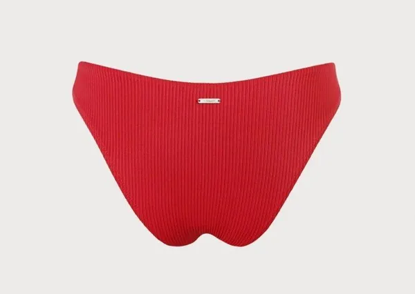 Berlook Red Solid Low Waisted Bikini BOTTOM ONLY 62 - Image 5