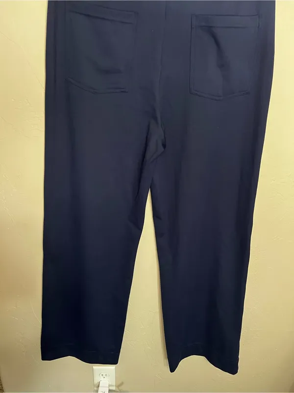 Halara NWT DayStretch High Waisted Navy Blue Pockets Straight Leg Athletic Pants - Image 10