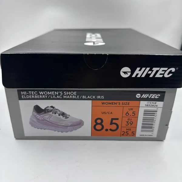 Hi-Tec Women Trail Shoe Size 8.5 Breathable Mesh Lining, Lace Up, Lilac, Purple - Image 16