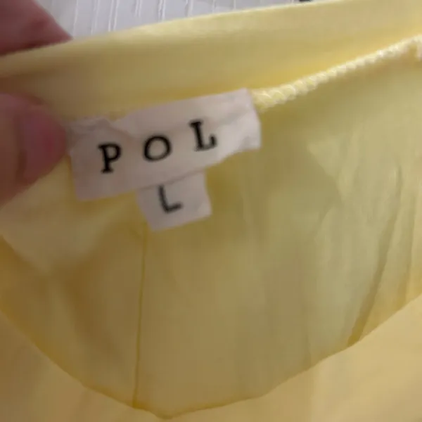 POL Yellow Sleeveless Top with Sequin Pocket - Image 5