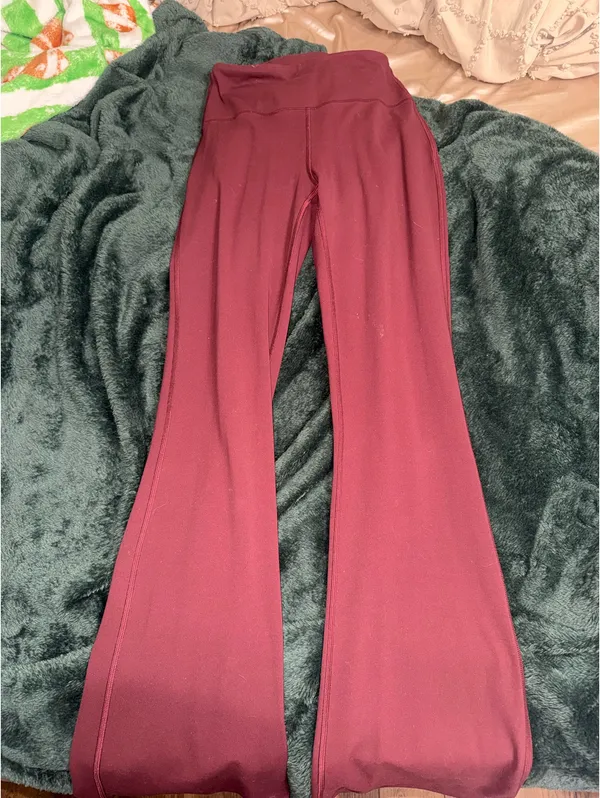 Lululemon Groove Nulu Super-high-rise Flared Women Pants - Garnet - Image 5