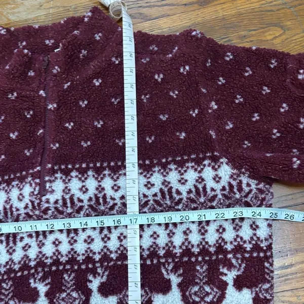 Cherokee Fleece Half zip Christmas sweater - Image 4