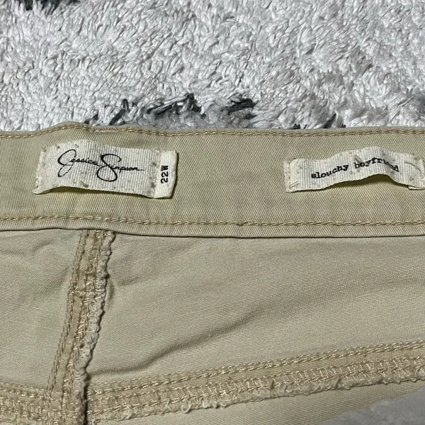 NWT 22W Plus Size Jessica Simpson Women’s Slouchy Boyfriend Khaki Ankle Cropped Chinos Pants - Image 8