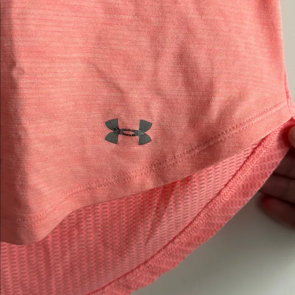 Under Armour Women's Short Sleeve Performance Tee in Coral Pink Size L - Image 3