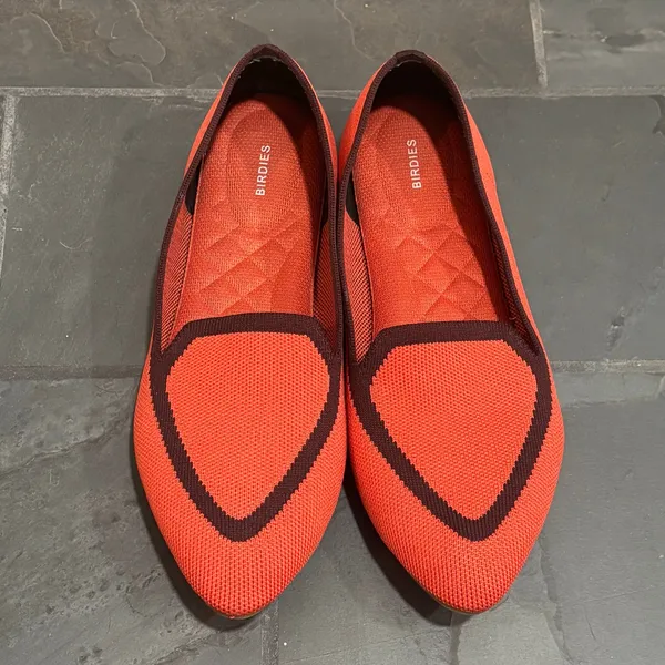 Birdies the Blackbird Orange Pointed Toe Flat - size 8.5 - Image 2