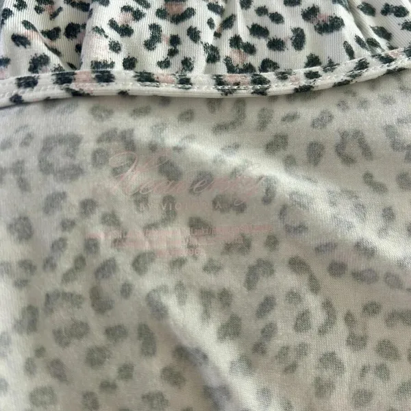 Heavenly By Victoria’s Secret Leopard Print Cozy Long Sleeve Lounge - Sz Medium - Image 4