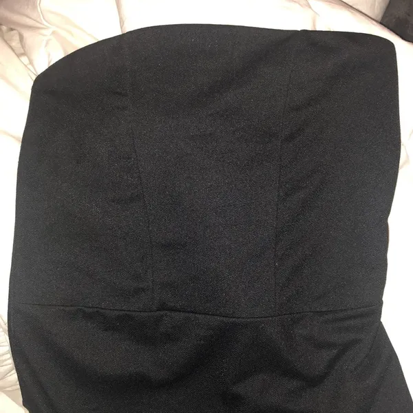 🥺❤️ Cutest Simple Boohoo Tube top Black Bodysuit - Image 7