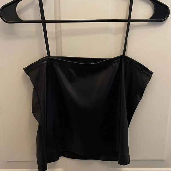 Miss California Apparel Black Camisole Top Slip Shiny‎ USA Goth 90s Vintage - Image 6