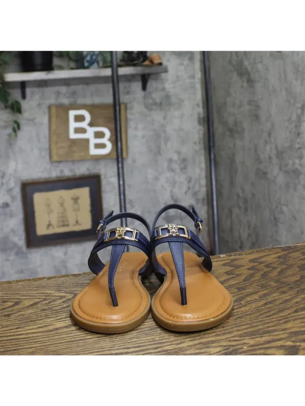 NWT Tommy Hilfiger Womens Cruman Emblem Sandals TWCRUMAN Dark Blue 6.5M - Image 10