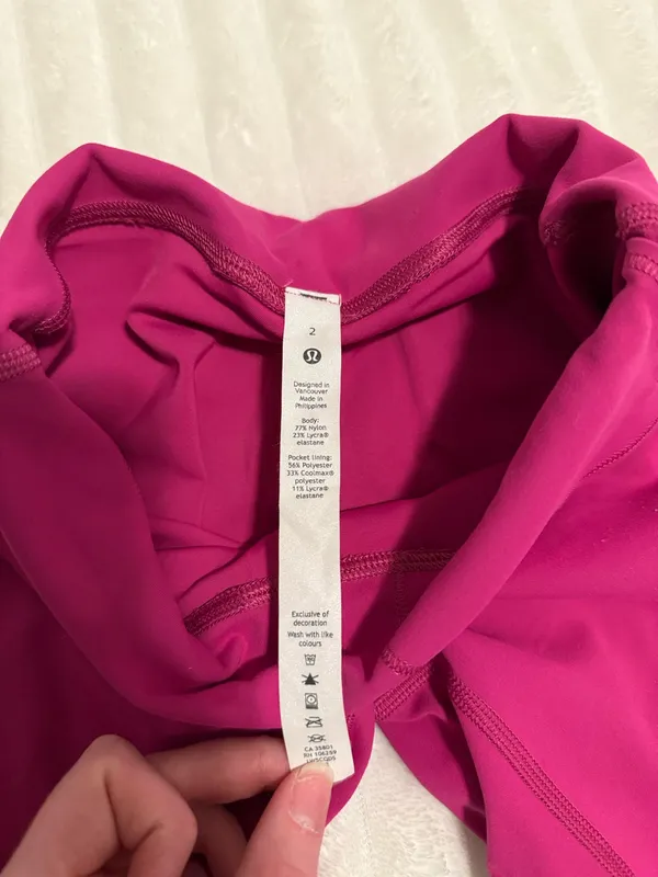 Lululemon Women's Wunder Train High Rise 25" Ripened Raspberry, Size 2 - Image 8
