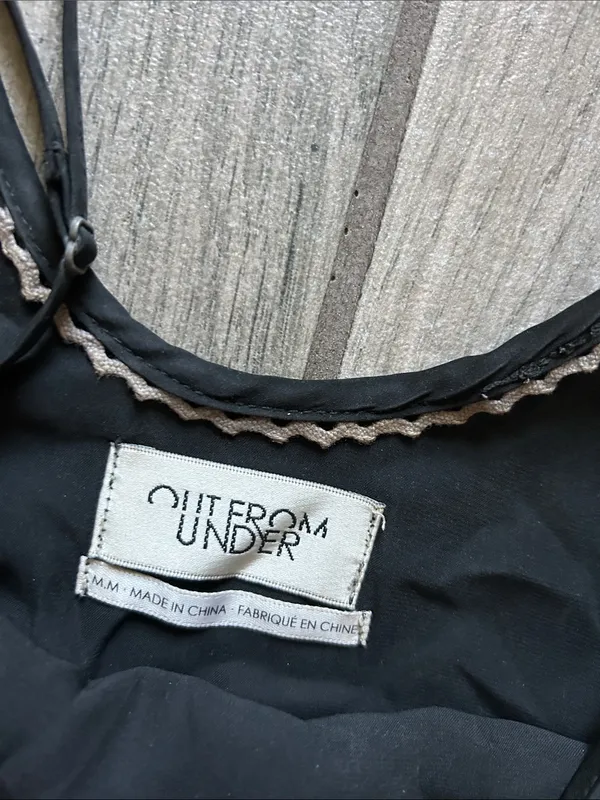Urban Outfitters Black Spaghetti Strap Mini Dress - Image 2