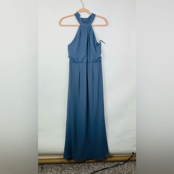 LULU'S Beyond Explanation Slate Grey‎ Maxi Dress Size Medium - Image 7