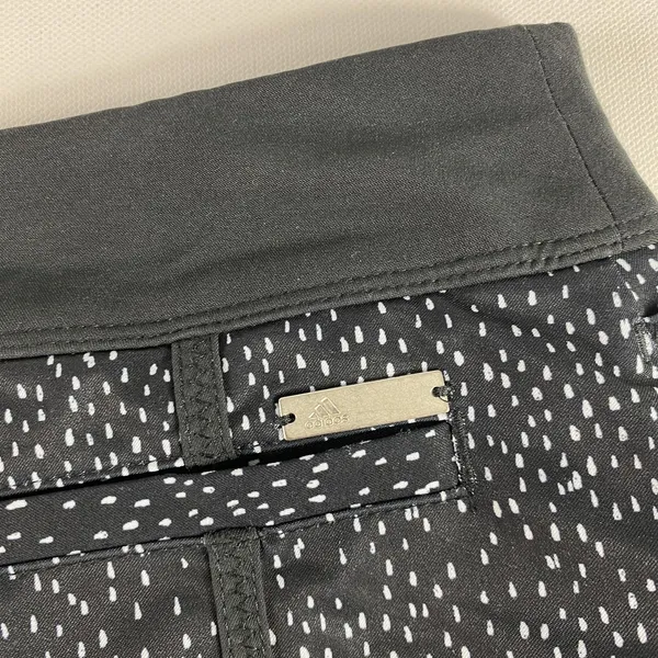 Adidas Golf Skort Womens XS Black White Dot Pattern Pockets‎ Athletic Activewear - Image 12