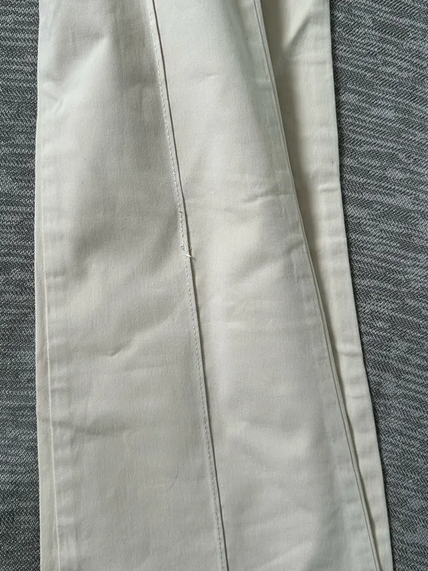 Brandy Melville J. Galt Low-Rise Cream Pants - Image 3