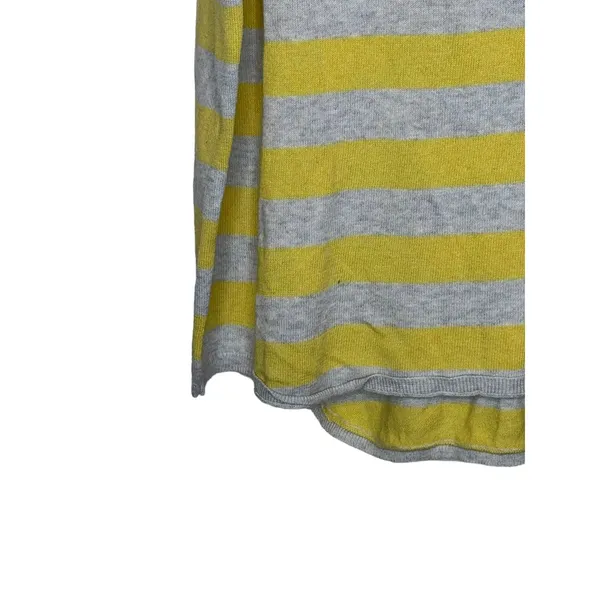 Old Navy Women's Sweater Striped Long Sleeve Lightweight Gray/Yellow Sz.‎ Medium - Image 5