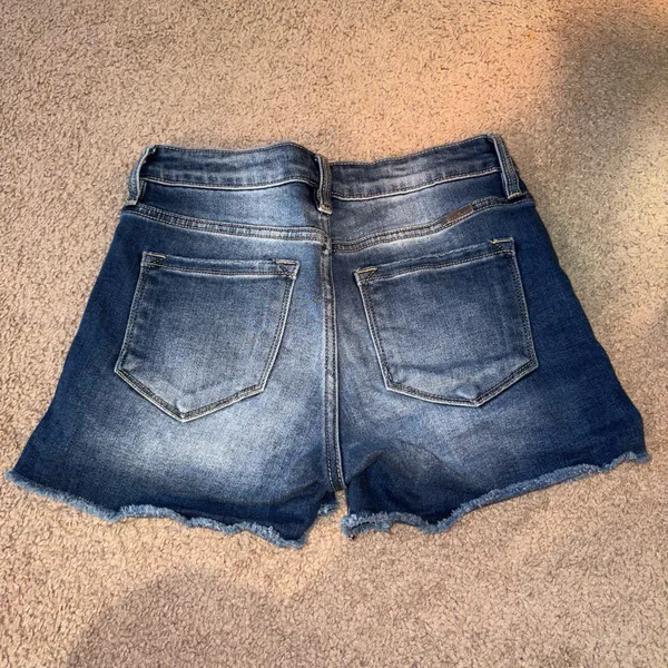 KanCan Distressed Denim Shorts - Image 2