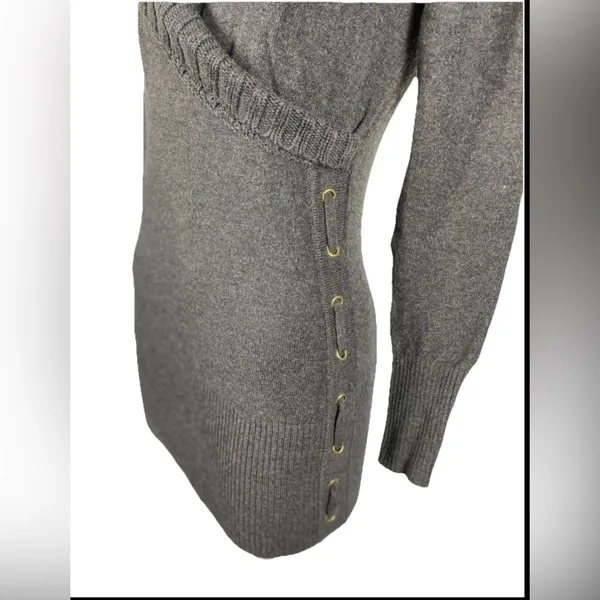 Cache Wool‎ Blend Pullover Sweater – Gray, Size M - Image 4