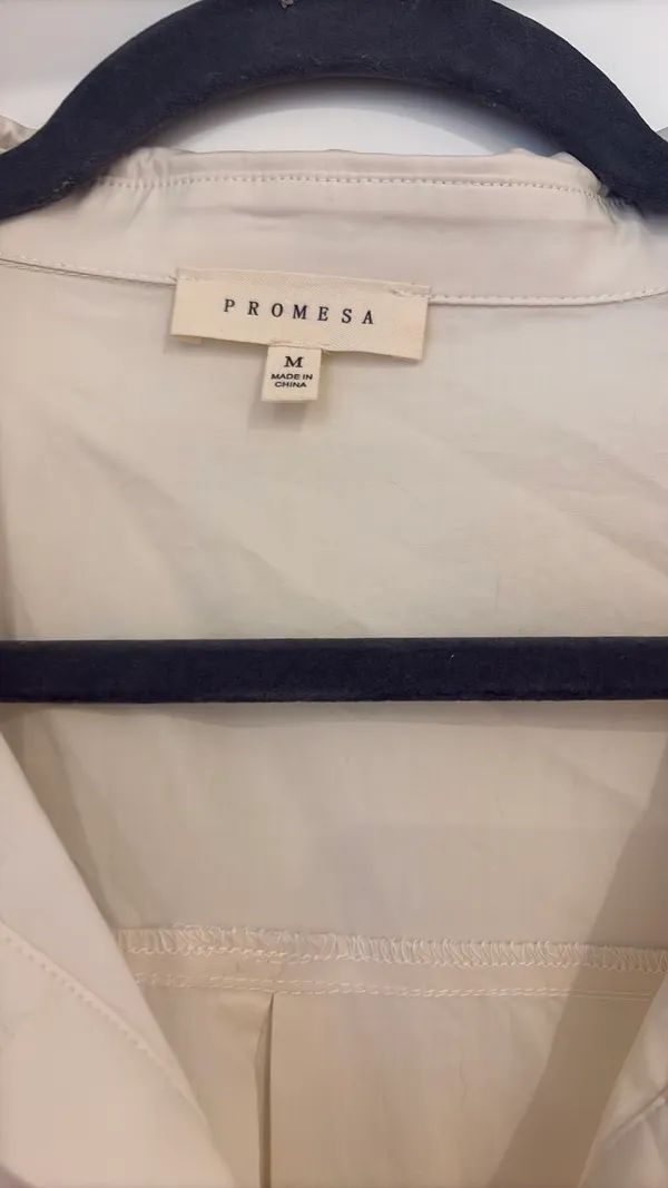 These Three Boutique Cream Button Down Top - Image 2