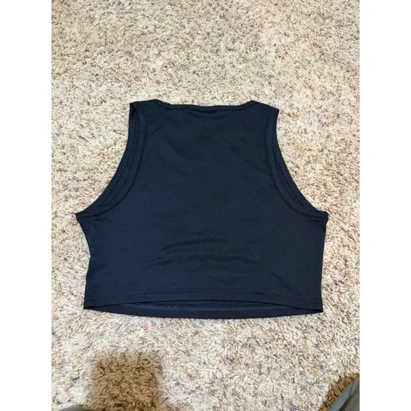 Gymshark Size M GS Power Crop Tank Top Black - Image 9