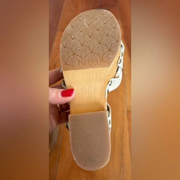 Kork’s Off White Dawson Wedge Sandals Size‎ 9 New Without Box - Image 5