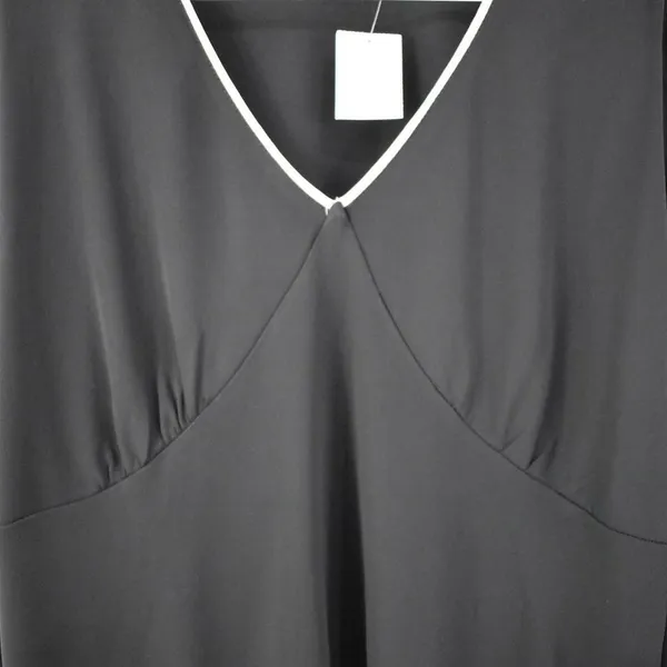 Central Park West Black Long Sleeve V-Neck Blouse Plus Size 2X - Image 5