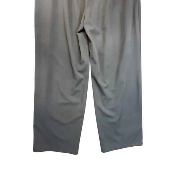 Halara Wide Leg‎ Pants Gray High Waist Old Money Capsule Wardrobe Size Large - Image 7