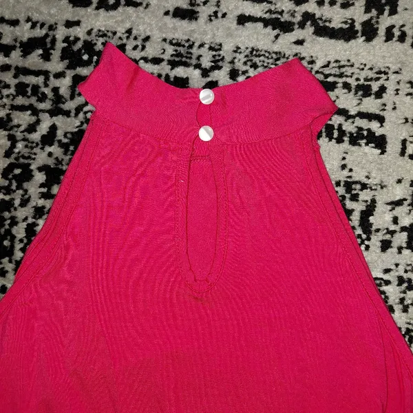 Loveappella Polish Pink Tiered Halter Maxi Dress Size Large NWOT - Image 14