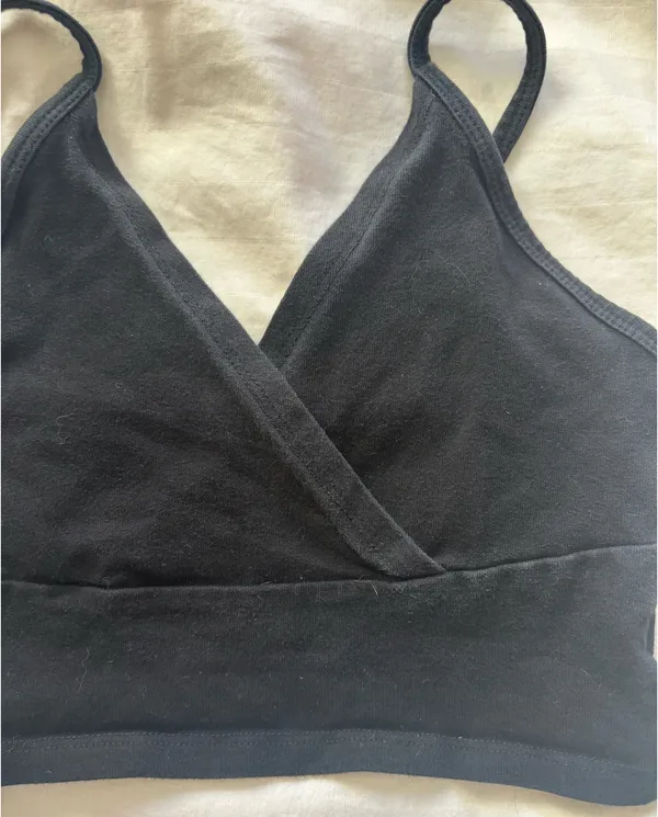 Brandy Melville Black Tank Top Cropped - Image 3