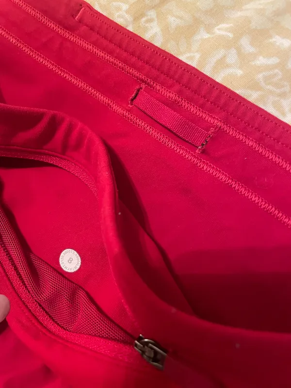 Red Lululemon speed up shorts  - Image 3
