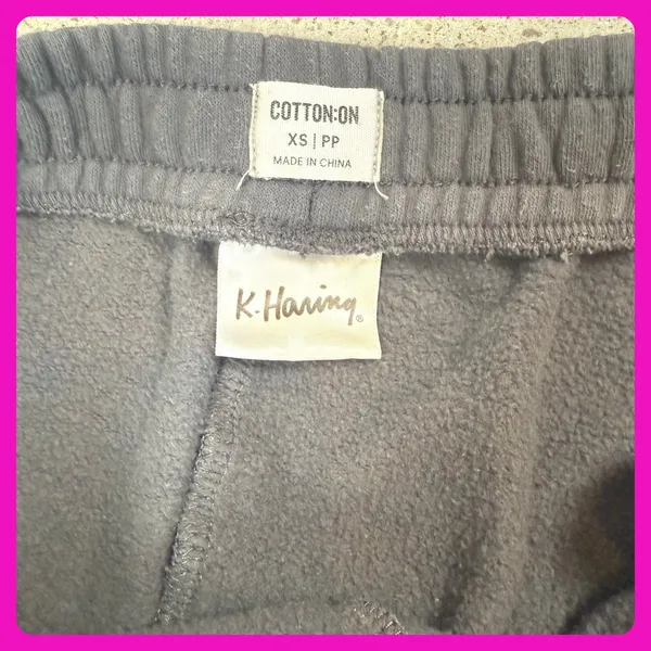Cotton On K. Haring‎ Joggers Sweatpants Colorful Print XS Women's Athleisure - Image 3