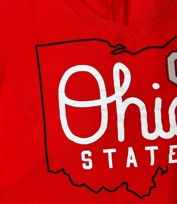 the ohio state university short sleeve v-neck tshirt, size medium - Image 4