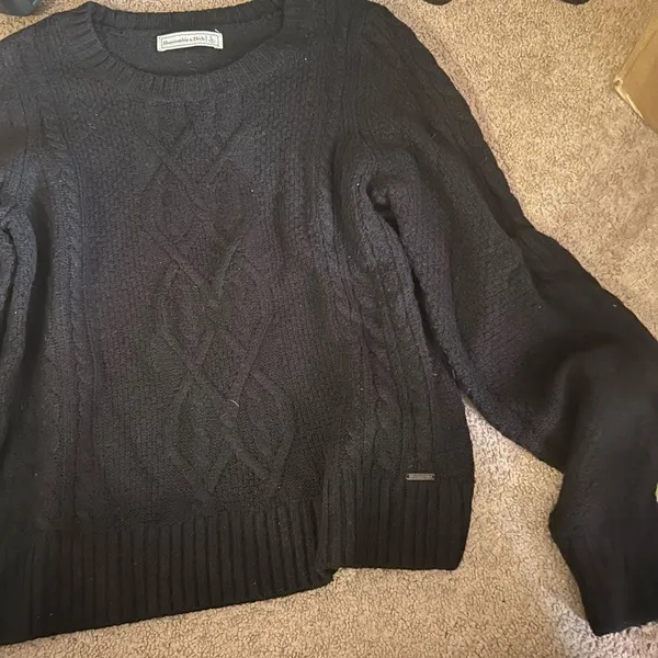 Abercrombie cable knit‎ sweater L - Image 6
