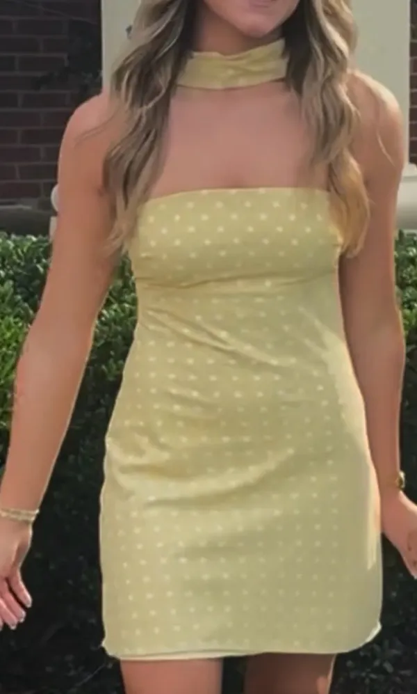 Mini Dress Yellow - Image 2