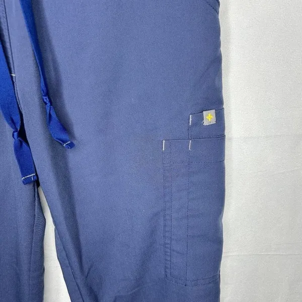Figs Navy Blue Scrub Bottoms Straight Legs Women's Size XS (26x29) - Image 3