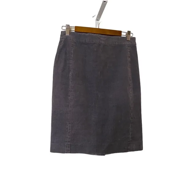 J. Crew Womens Skirt Gray Corduroy ‎ Sz 2 - Image 3