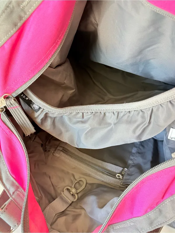 JanSport Ella Daily Tote Handbag Carryall Duffel Bag Pink and Gray 17x13" - Image 10