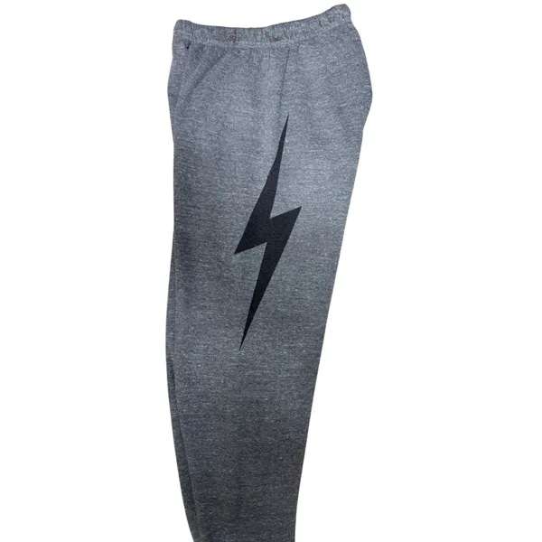 Aviator Nation Bolt Sweatpants Heather‎ Grey Women's Size Medium - Image 7