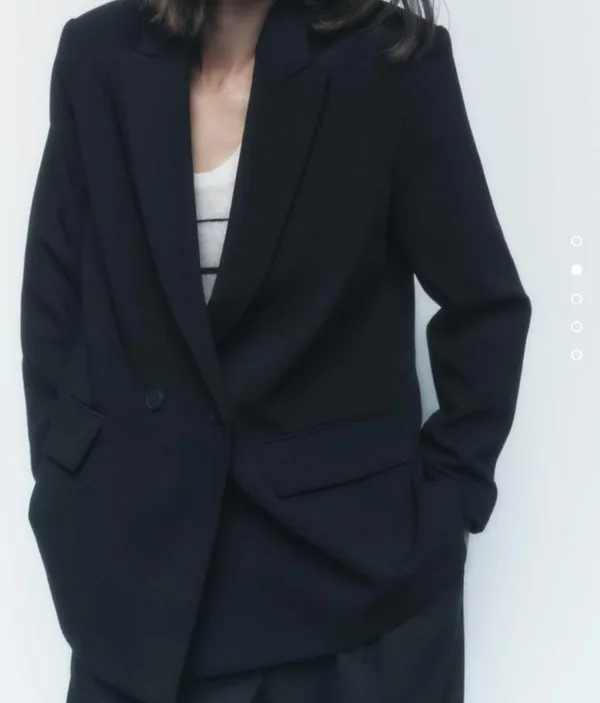 ZARA NWT  double breasted blazer - Image 2