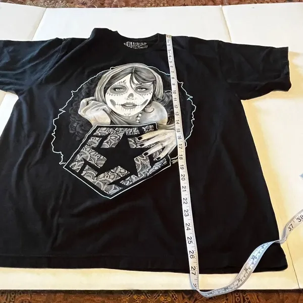 Tribal TribalGear.com Tribal GEAR black t-shirt‎ size large short sleeve graphic - Image 4