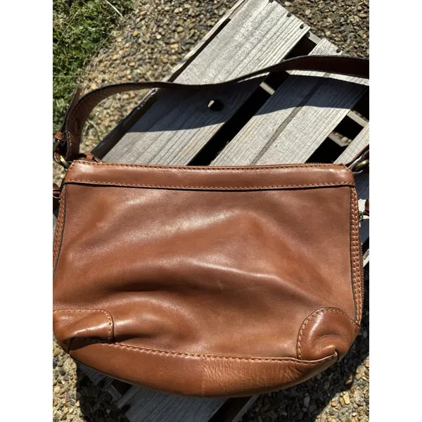Brown‎ Leather Shoulder Purse Bag - Image 2